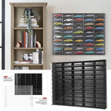 164 Toy Car Wall Shelf Display Case for 50 Cars 88836301