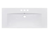 30" Single Bathroom Basin Sink, Vanity Top Only, 3-Faucet Holes, Resin WF316527AAK