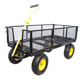 BIG Wagon Cart Garden cart trucks make it easier to transport firewood YellowBlack Maximum static W227106089