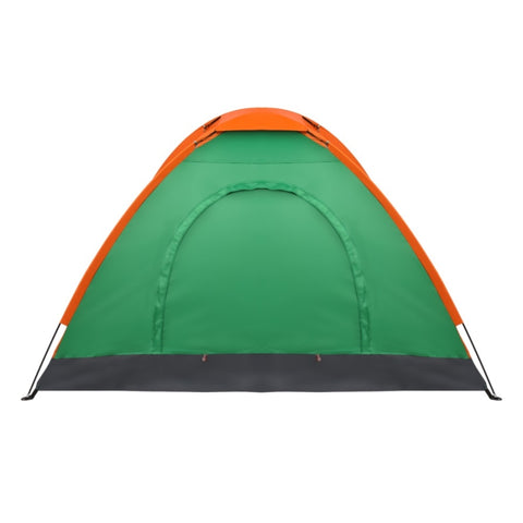 ZUN 2-Person Waterproof Camping Dome Tent for Outdoor Hiking Survival Orange & Green 14786622