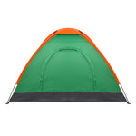 ZUN 2-Person Waterproof Camping Dome Tent for Outdoor Hiking Survival Orange & Green 14786622