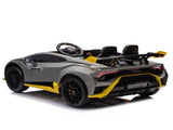 Lamborghini Huracan Sto 24V Kids Electric Ride-On Drift Car Speeds 1.86-5.59 MPH, Ages 3-8, Foam W1578P210768