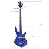 Exquisite Stylish IB Bass with Power Line and Wrench Tool Blue 46138339