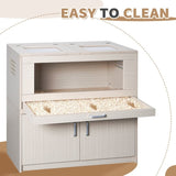 Guinea Pig Cages, Hamster Cage Wood with Independent Storage Cabinet, House for Rat Chinchilla with W1850P168632