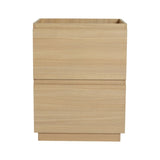 24" Bathroom with Double drawer, Freestanding Bathroom Cabinet,Engineering Wood,Oak W1972P188241