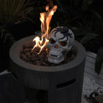 ZUN Demon Skull,Suitable for Outdoor Fireplace and Fire Pit, Halloween Decoration 49538036