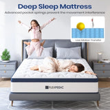 10" Queen Mattress, Memory Foam Hybrid Mattress with Space Cotton for Tight Sleep, Medium-Firm B2716P327516