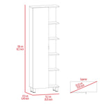 ZUN Los Angeles Linen Cabinet, Five Shelves, One Cabinet, Divisions B128P148932