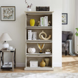 Glass display cabinet 4 Tier Glass Display Cabinet Storage Curio Cabinet with Flip up Glass Doors, W2275P206602