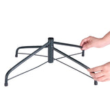 8 FT Snow Flocked Hinged Christmas Tree, Unlit Artificial Christmas Pine Tree with 1300 Branch Tips 57349346