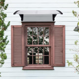 HT-100 x 80 Household Application Door & Window Rain Cover Eaves Canopy White & 87203302