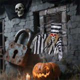 18" Animated Halloween Chained Prisoner Decor - Sound-Activated , 08107365