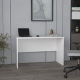 Malibu 47" Wide Study Desk White Modern Simple Computer & Laptop Table Dining Table for Bedroom, B070P254770