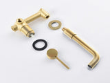 Wall Mounted Bathroom Sink Single Lever Handle Faucet with Pop-Up Drain 37879379