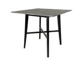 Modern Bar Height 42" Dining Table, Rubberwood Legs and Laminate Table Top, Paladina Marble Finish, 65503.00