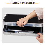 Outdoor Folding Camping Table, 2ft Portable Pinic Table with 3 Adjustable Height, Small Aluminum 66215445