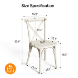 2pcs X- back Garden Plastic Folding Chair White 51284971