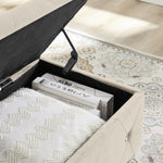 ZUN Storage Bench, Flip Top Entryway Bench Seat with Safety Hinge, Storage Chest with Padded Seat, Bed W1359120045