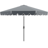 10 Feet Patio Umbrella with Crank Tilt Adjustment - Gray 50242694