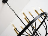 15-Light Chandelier Industrial Iron Candle Chandelier Modern Suspended Farmhouse Pendant Light W5008P479818