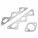 Maximizer Steel Exhaust Header Fit For 91-99 Mitsubishi 3000GT Stealth DOHC V6 MT001159 24113195