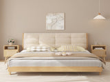 22.83'' H Rattan Nightstand, Side Table with Door Open Shelf, Accent Bedside End Table with Solid 77438934