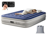 Queen Air Mattress with Built-in Pump, 18in Raised Comfort Blow up Mattress, Quick 09061110