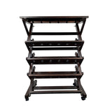 ZUN 26 Bottles Freestanding wine rack,Wine Storage Rack, Freestanding Display Rack for Kitchen, Pantry, W2221P191954