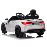 ZUN BMW M4 12v Kids ride on toy car 2.4G W/Parents Remote Control,Three speed adjustable,Power display, W1578P214202