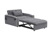 1 versatile foldable sofa bed in 3 lengths, modern sofa sofa sofa velvet pull-out bed, adjustable W2564P384180