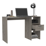 ZUN Arlington Computer Desk with 2-Open Storage Shelves and Drawer with Handle B128P148860