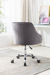 ZUN COOLMORE Velvet Home Office Desk Chair, Modern Cute Computer Chair, Wheels Height Adjustable W39532328