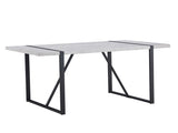 Modern Dining Table, 55 inch Kitchen Table for 4 People, Rectangular Dinner Table for Dining Room, WF312270AAG