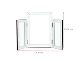 W 31 inch X H 20 inch Mountain shaped Folding vanity mirror Widely used in homes and offices, W100535592