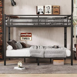 Metal Queen over Queen Bunk Bed for Teens and Adults,Space-Saving/Noise Reduced/No Box Spring 00245031
