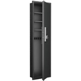 53" Fingerprint Touch Panel In-Wall Safe,Hidden Wall Gun Safe for Rifles with Adjustable W1779P207550