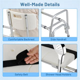 Ultra wide bathroom seat with 9-level adjustable height 15049587
