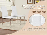 Modern Style Dining Chairs Set of 6 in White, Essential for Minimalist Homes.Meeting Family Dining W2920P264325