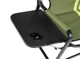 46.46" x 20.87" x 33.46" Folding Camping Chair with Side Table & Insulated Cooler Bag, Spray-Coated 78557006