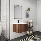 Soft Close Doors Bathroom Vanity With Sink,30 Inch For Small Bathroom,30x18-00630CAW W99952551