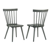 2 Pieces Set Dining Side Chair Rustic Modern Farmhouse Design Retro Design Easy to Assembly W2537P211108