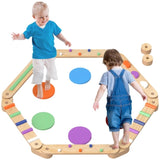 Kids Wooden Balance Beam with 3-8 years old 61790490
