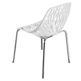 4pcs Bird's Nest Style Lounge Chair White 43246138