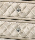 Lucienne Beige Velvet Nightstand B2726P294448