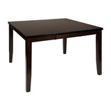 Cherry Finish Transitional 1pc Counter Height Table with Extension Leaf Mango Veneer Wood Dining B01152852