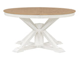 Retro Functional Extendable Dining Table with a 12" Leaf for Dining Room and Living Room 64554681