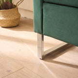 67.91"Wide Velvet Storage Soft Bench with Armrests for Living Room, Entryway and Bedroom. GREEN 02294187