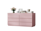 Pink embossed ZSH012 P2 12MM particleboard melamine veneer, 120*40*85.5cm, six-drawer cabinet 14027580