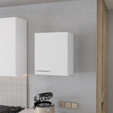 So- Hi Wall Cabinet in Melamine with One Door, White B128P237140
