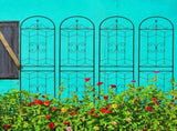 4 Pack Metal Garden Trellis 86.7" x 19.7" Rustproof Trellis for Climbing Plants Outdoor Flower W1586P268071